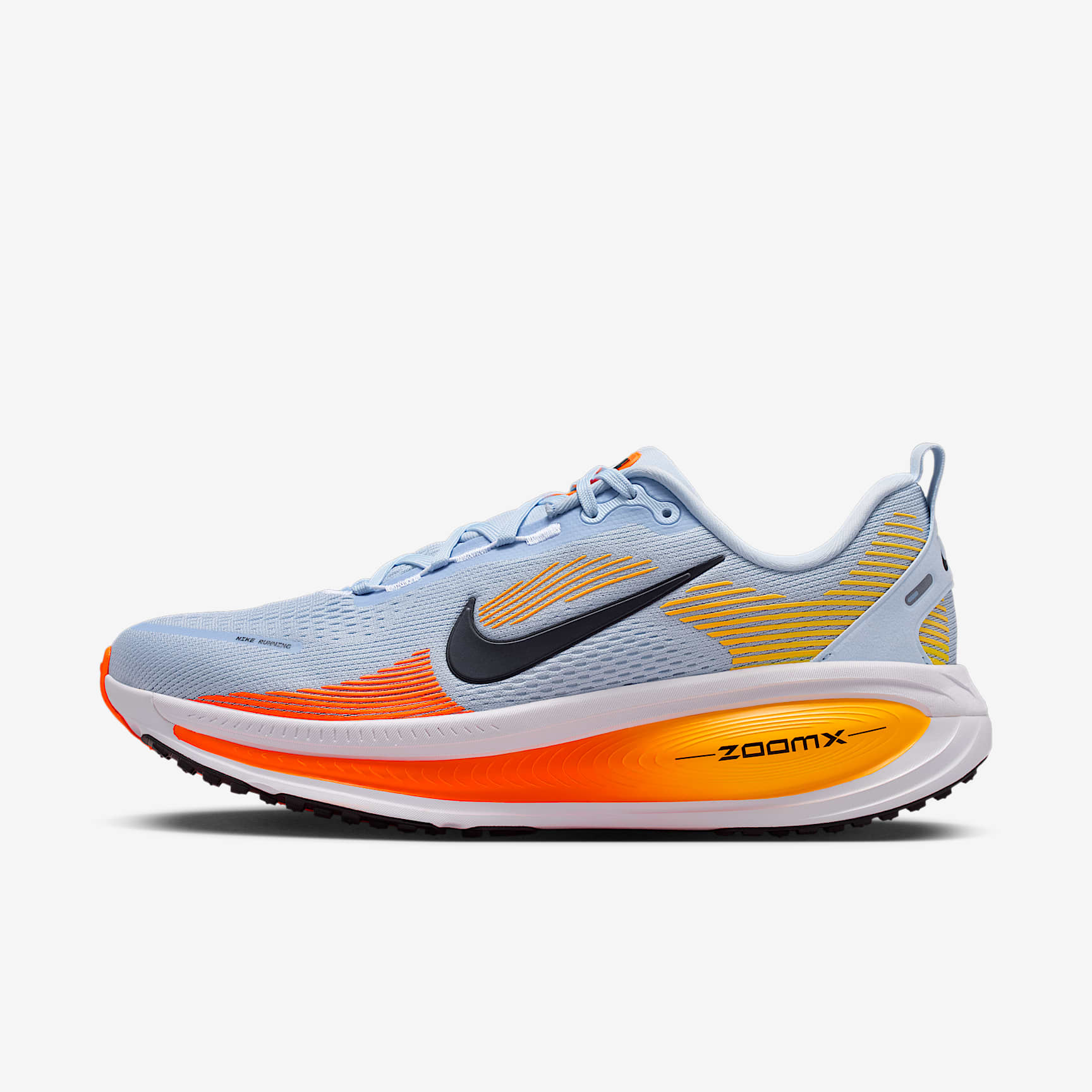 Nike Vomero 18 Straßenlaufschuh (Herren) – Hydrogen Blue/Laser Orange/Total Orange/Schwarz