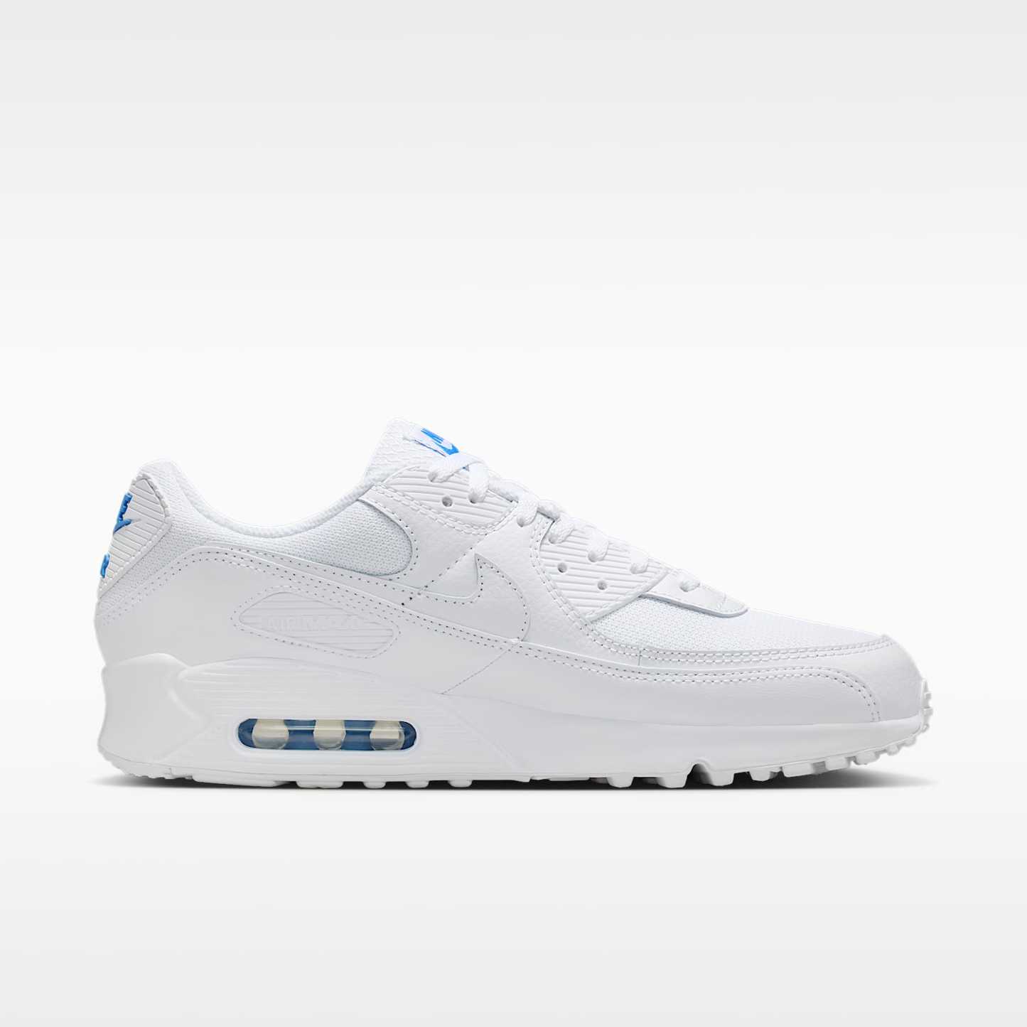 Nike Air Max 90 Herrenschuh – Weiß/Blue Crystal/Weiß