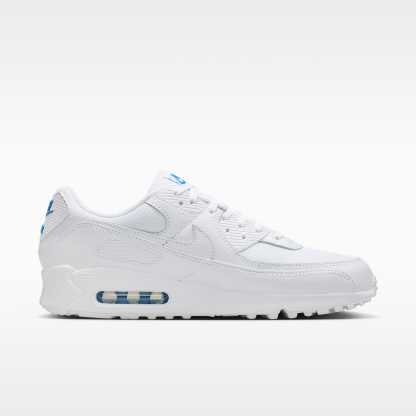 Nike Air Max 90 Herrenschuh – Weiß/Blue Crystal/Weiß