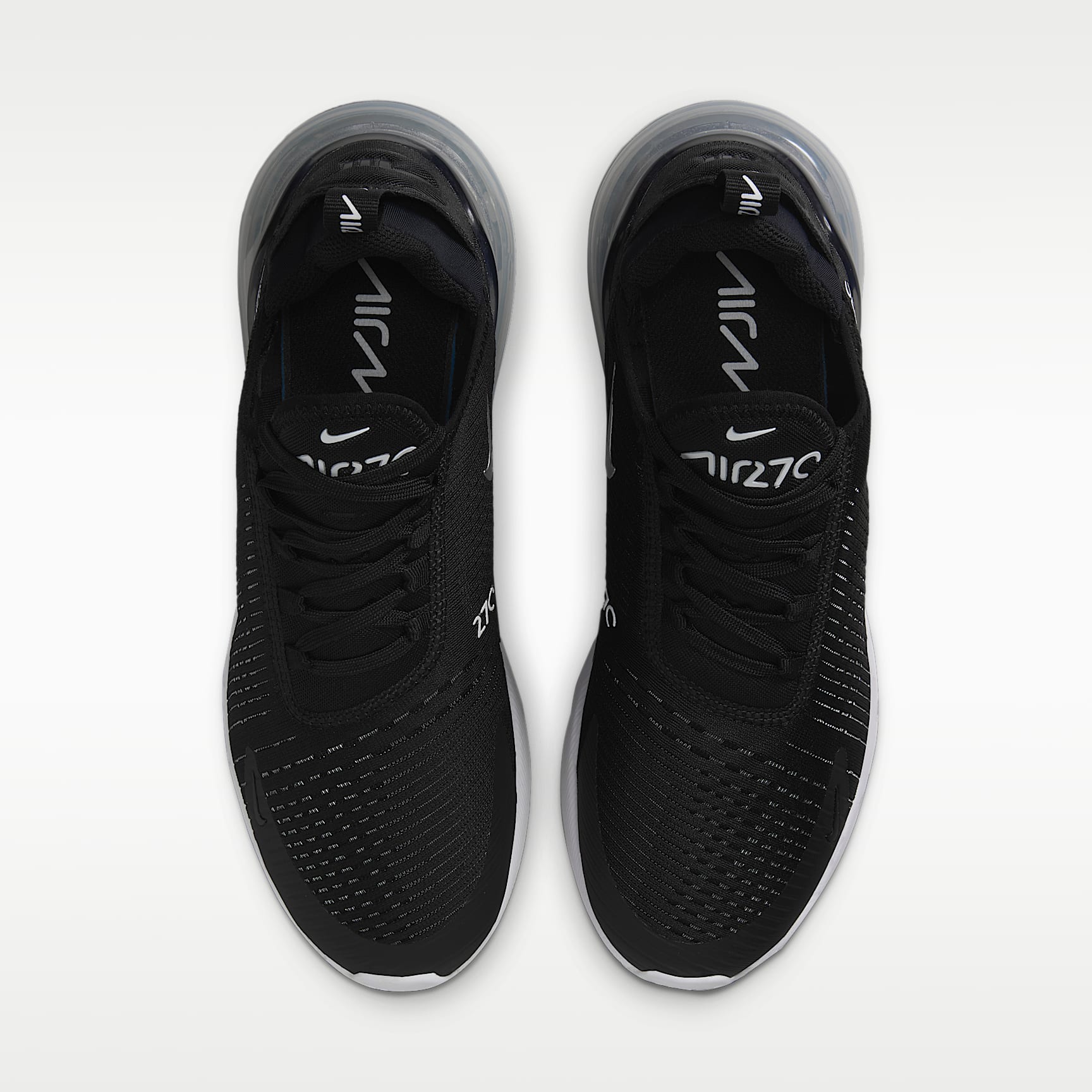 Nike Air Max 270 Damenschuh – Schwarz/Weiß/Metallic Silver