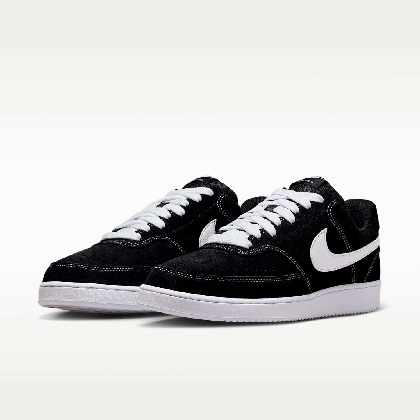 Nike Court Vision Low FL Schuh (Herren) – Schwarz/Weiß
