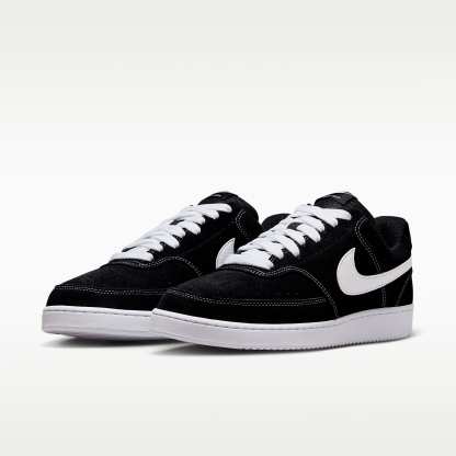 Nike Court Vision Low FL Schuh (Herren) – Schwarz/Weiß