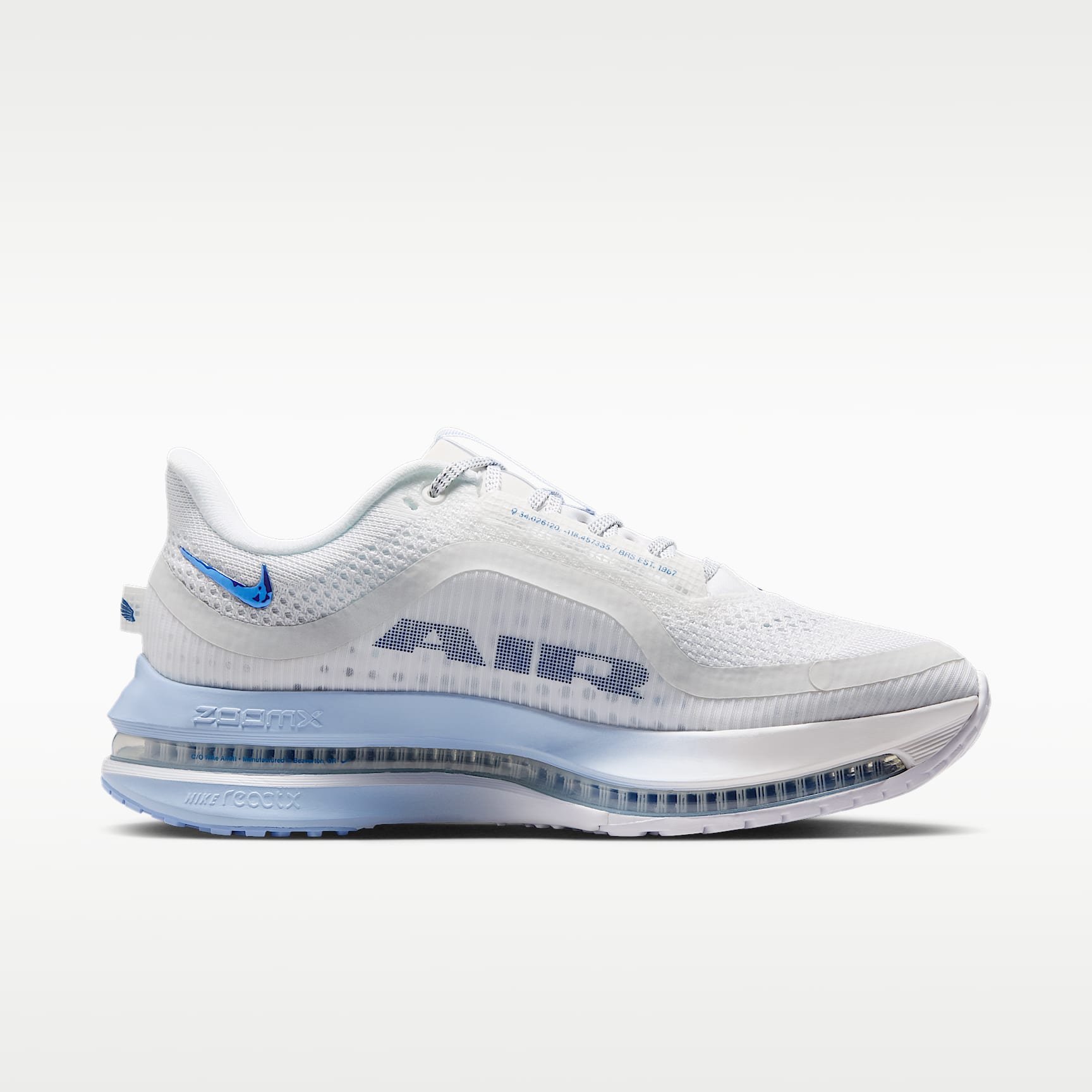 Nike Pegasus Premium Straßenlaufschuh (Damen) – Weiß/Aluminum/Sundial/Mystic Navy