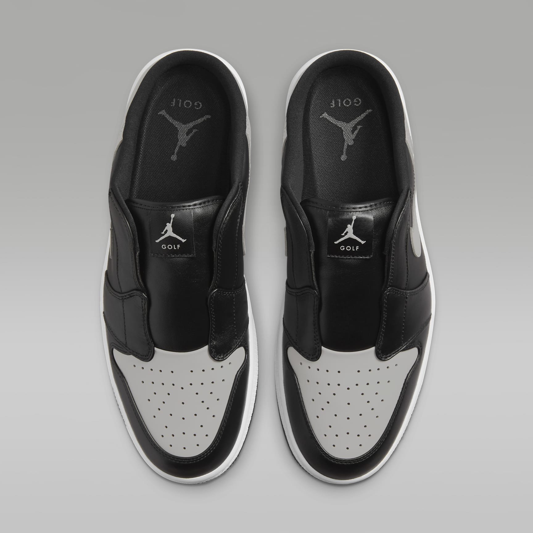 Air Jordan Mule Golfschuh – Schwarz/Weiß/Medium Grey