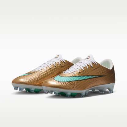Nike Mercurial Superfly 11 Elite „Kylian Mbappé“ Low-Top-Fußballschuh für Kunstrasen – Metallic Gold/Green Glow