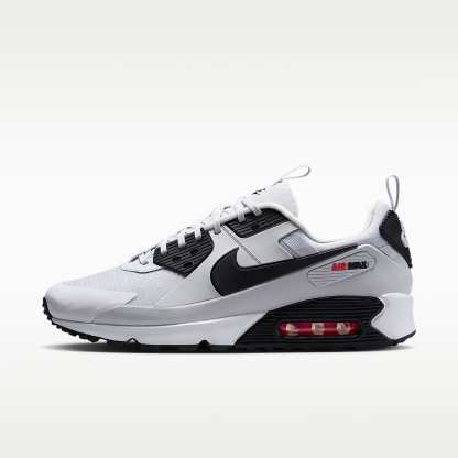 Nike Air Max 90 Drift Schuh (Herren) – Pure Platinum/Bright Crimson/Schwarz