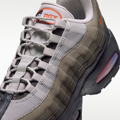 Nike Air Max 95 Big Bubble Schuh (Herren) – Light Bone/Anthracite/Dark Loden/Safety Orange