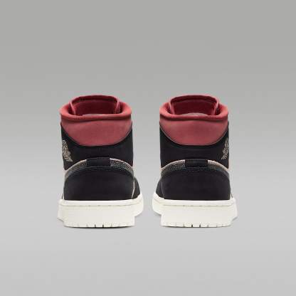 Air Jordan 1 Mid Schuh (Damen) – Particle Beige/Canyon Rust/Sail/Schwarz
