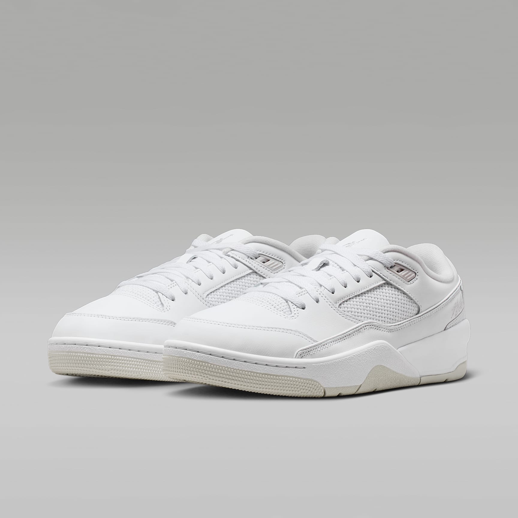 Jordan Flight Court Schuh (Herren) – Weiß/Vast Grey