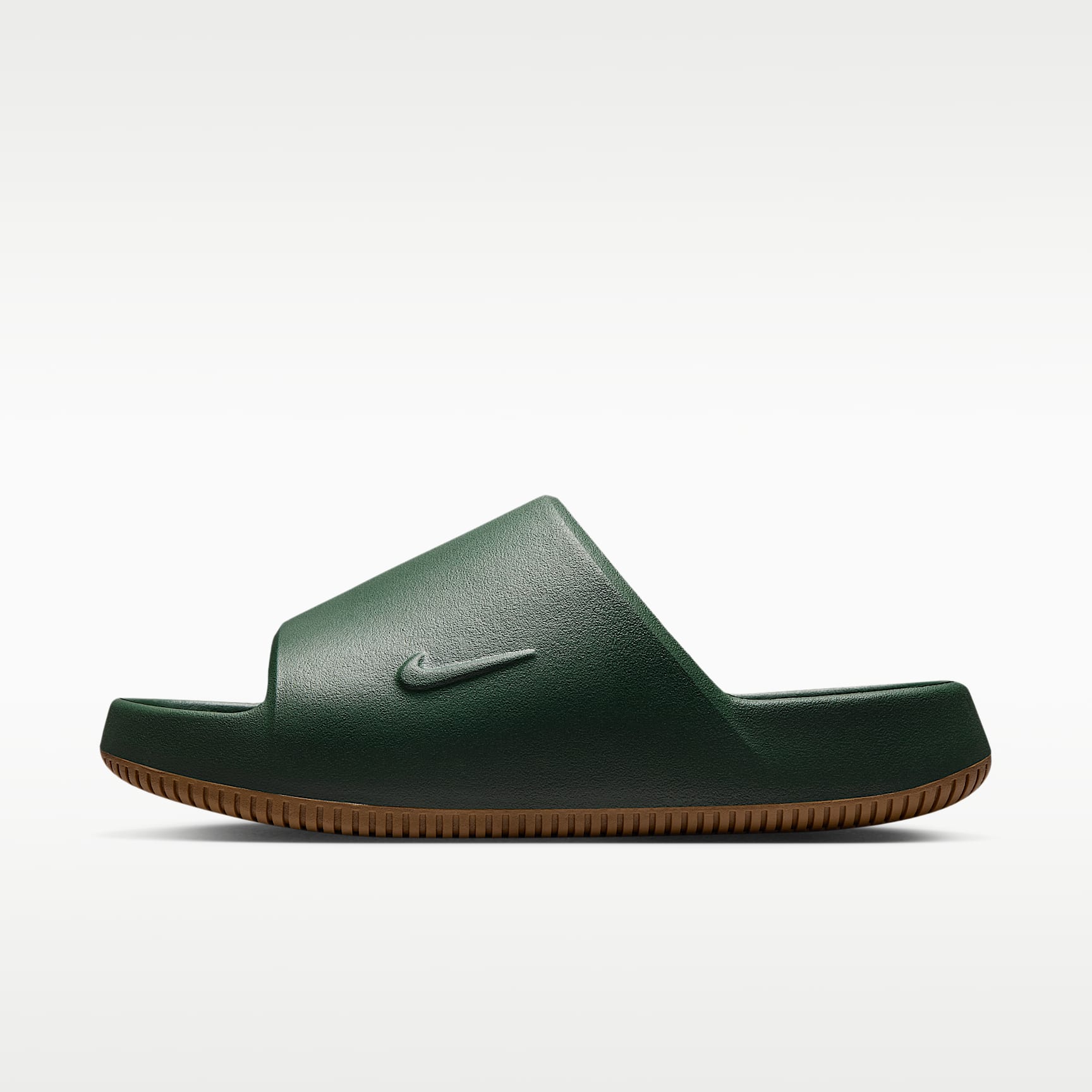 Nike Calm 2.0 Slides (Herren) – Fir/Gum Medium Brown