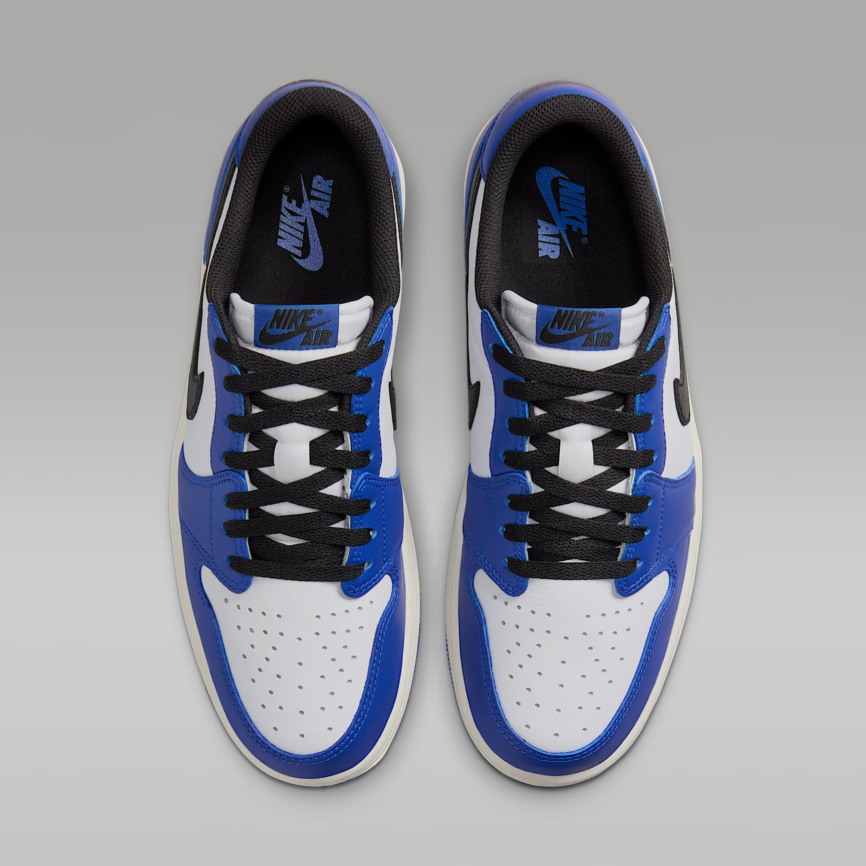 Air Jordan 1 Low "Game Royal" Schuh (Herren) – Weiß/Game Royal/Sail/Schwarz