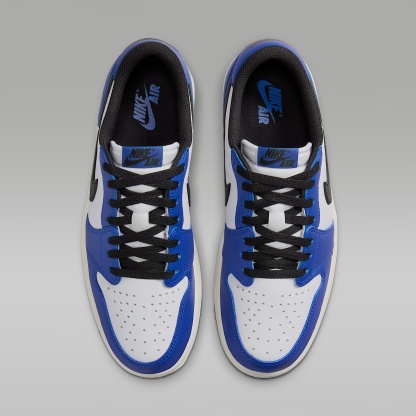 Air Jordan 1 Low "Game Royal" Schuh (Herren) – Weiß/Game Royal/Sail/Schwarz