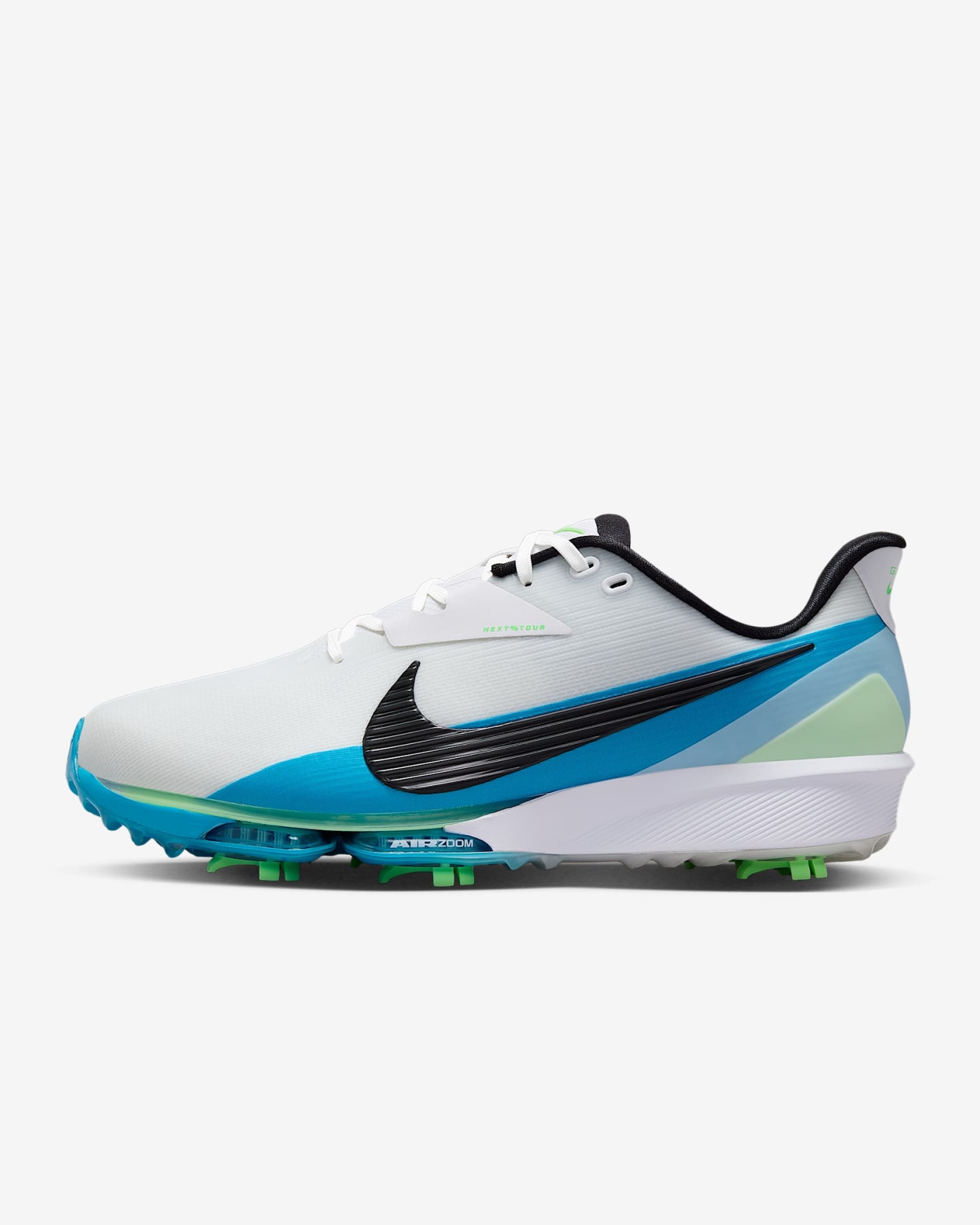 Nike NEXT% TOUR 3 Golfschuh – Weiß/Summit White/Light Current Blue/Schwarz