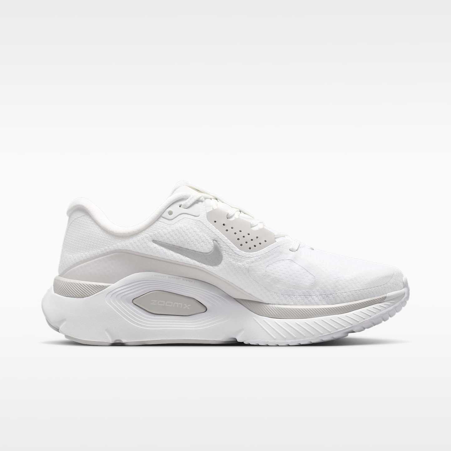 Nike Structure Plus Straßenlaufschuh (Damen) – Weiß/Photon Dust/Metallic Silver