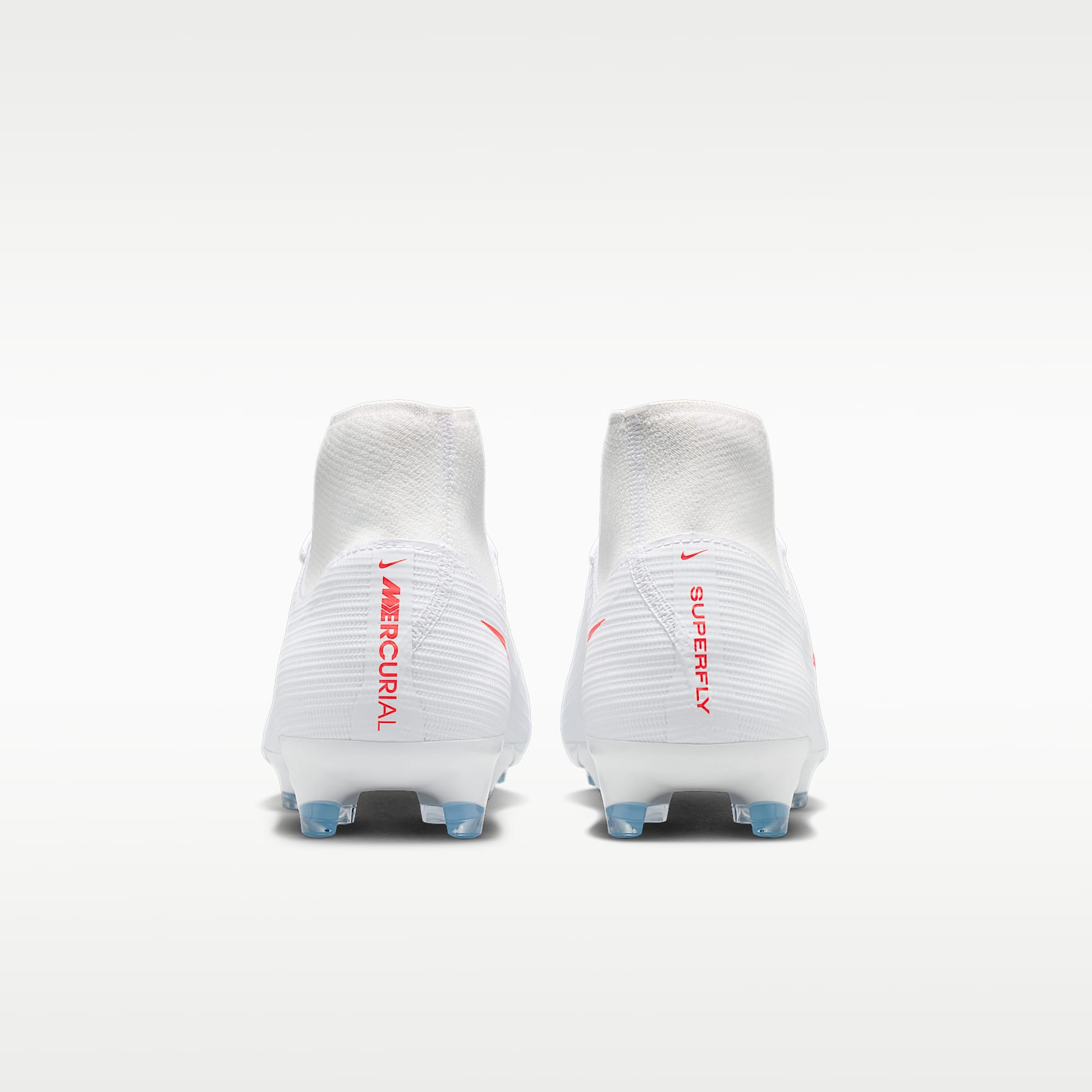 Nike Mercurial Superfly 11 Academy High-Top-Fußballschuh für verschiedene Böden – Weiß/Bright Crimson/Blur