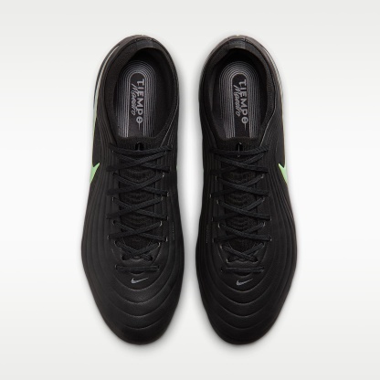 Nike Tiempo Maestro Elite Low Top Fußballschuh für weichen Rasen – Schwarz/Schwarz/Illusion Green