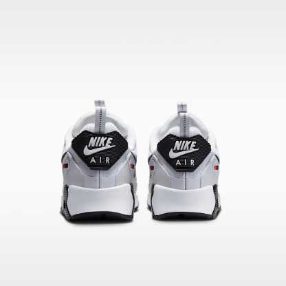 Nike Air Max 90 Drift Schuh (Herren) – Pure Platinum/Bright Crimson/Schwarz
