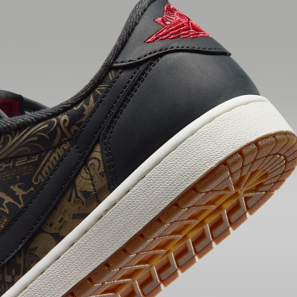 Air Jordan 1 Low OG "Laser" Schuh (Herren) – Schwarz/Summit White/Summit White/Varsity Red