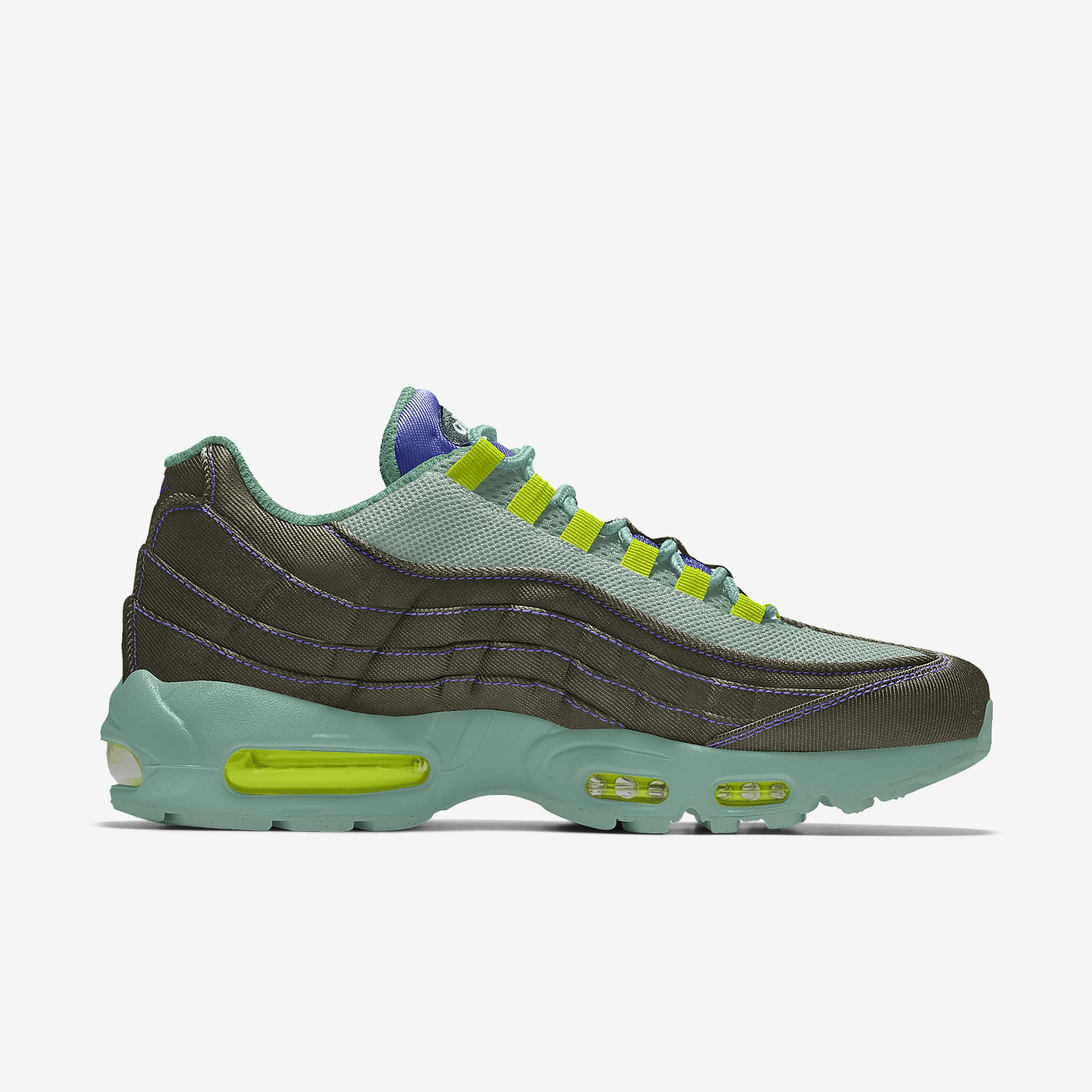 Nike Air Max 95 By You personalisierbarer Herrenschuh – Multi-Color/Multi-Color/Multi-Color/Multi-Color