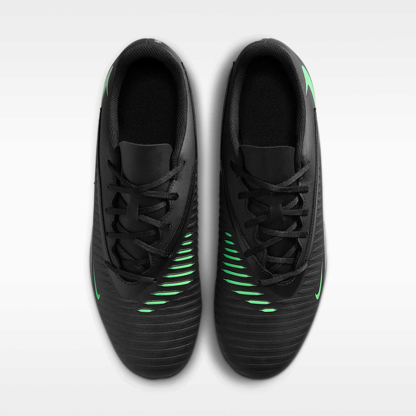Nike Phantom 6 Low Club Fußballschuh für verschiedene Böden – Schwarz/Schwarz/Illusion Green