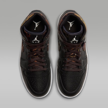 Air Jordan 1 Mid SE Schuh (Damen) – Schwarz/Velvet Brown/Chalk