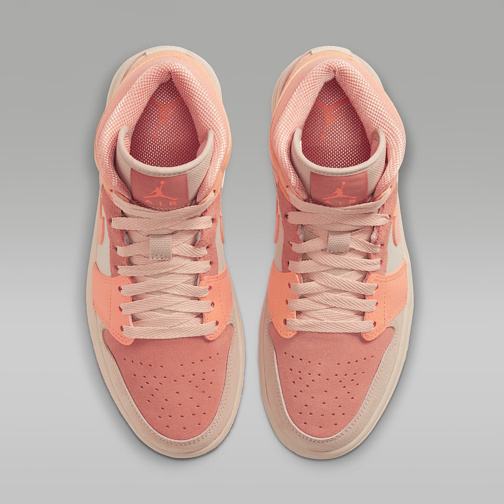 Air Jordan 1 Mid Damenschuh – Atomic Orange/Terra Blush/Shimmer/Apricot Agate