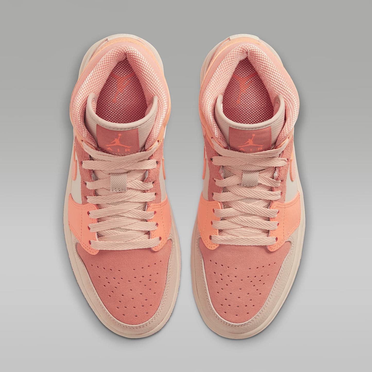 Air Jordan 1 Mid Damenschuh – Atomic Orange/Terra Blush/Shimmer/Apricot Agate