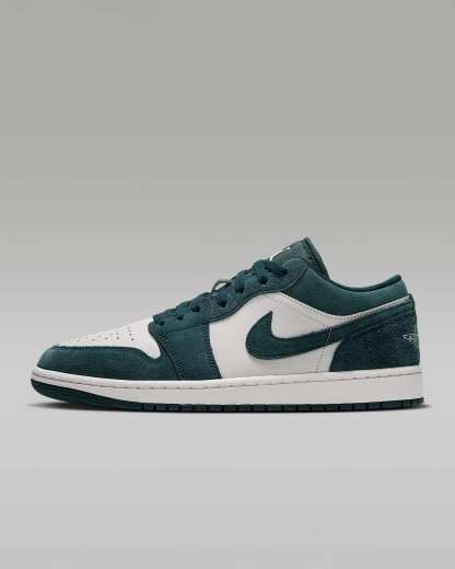 Air Jordan 1 Low Herrenschuh – Midnight Spruce/Pale Ivory/Light Orewood Brown