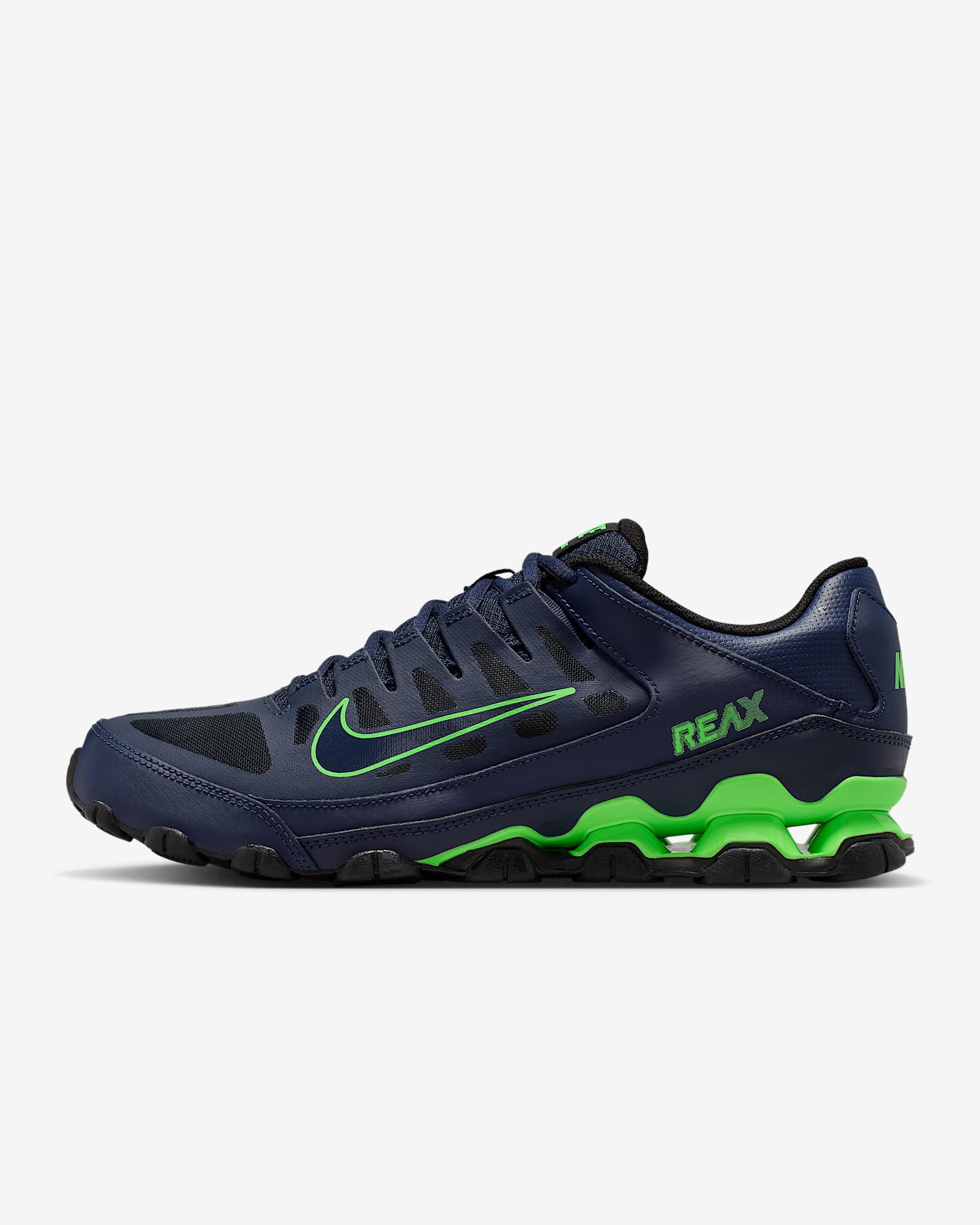 Nike Reax 8 TR Workout-Schuh für Herren – Obsidian/Schwarz/Green Strike