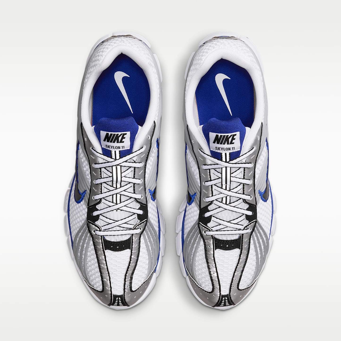 Nike Zoom Skylon 11 Schuh – Weiß/Metallic Silver/Old Royal/Schwarz