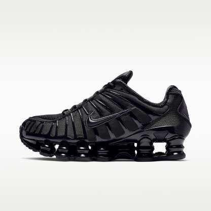 Nike Shox TL Schuh (Damen) – Schwarz/Metallic Hematite/Max Orange/Schwarz
