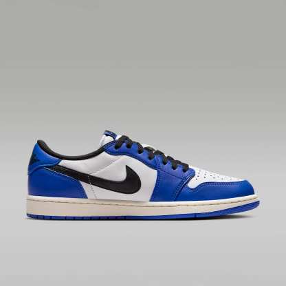 Air Jordan 1 Low "Game Royal" Schuh (Herren) – Weiß/Game Royal/Sail/Schwarz