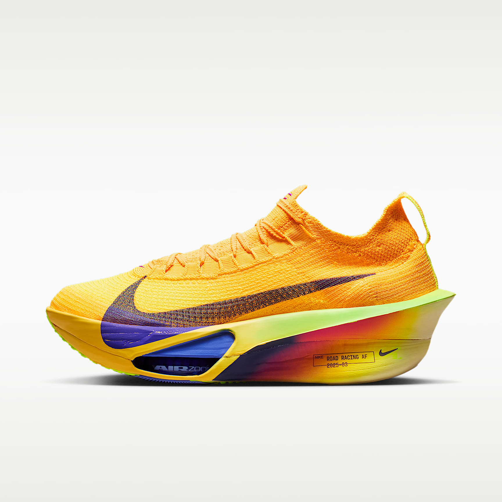 Nike Alphafly 3 Herren-Straßenlaufschuh für Wettkämpfe – Laser Orange/Citron Pulse/Volt Ice/Indigo Burst