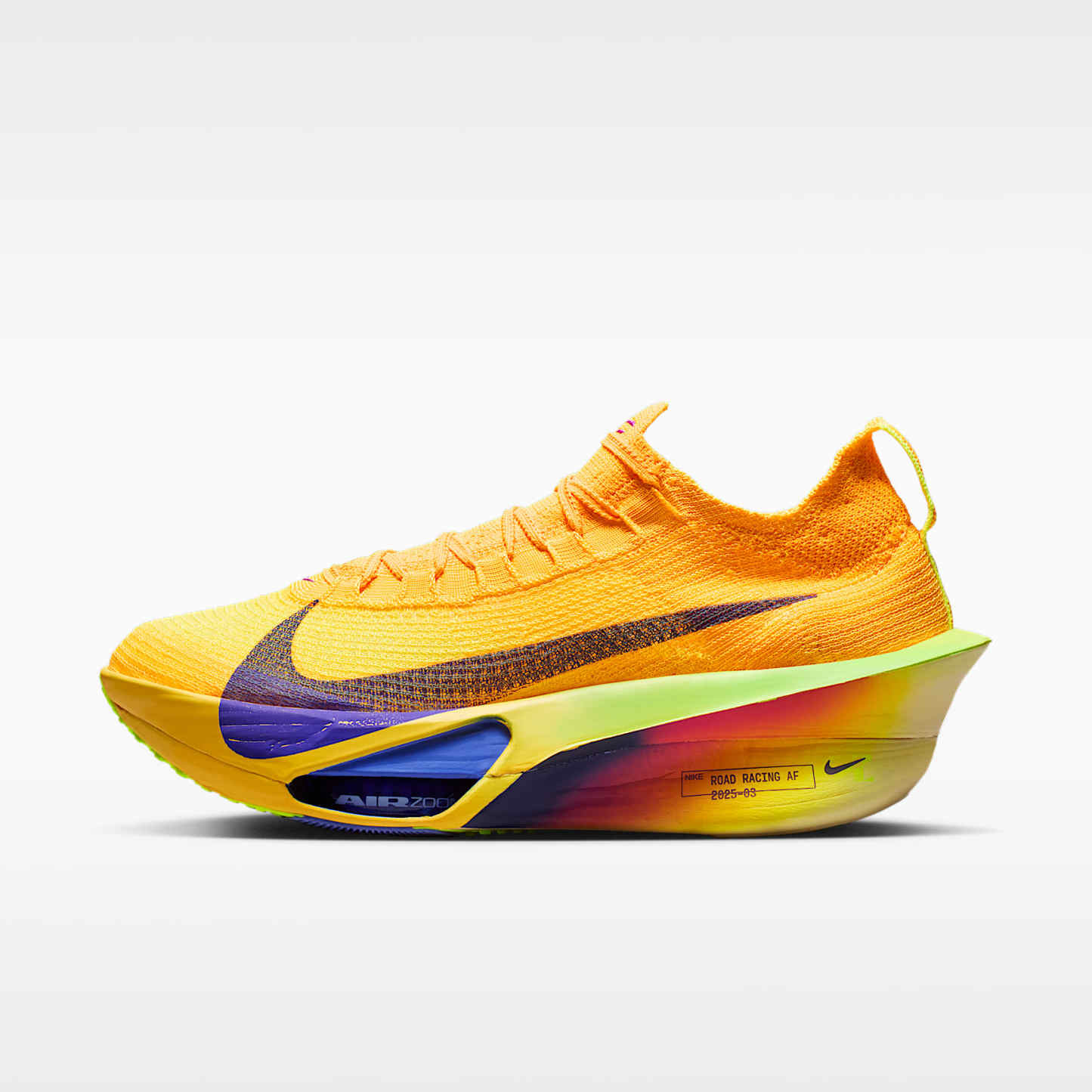 Nike Alphafly 3 Herren-Straßenlaufschuh für Wettkämpfe – Laser Orange/Citron Pulse/Volt Ice/Indigo Burst