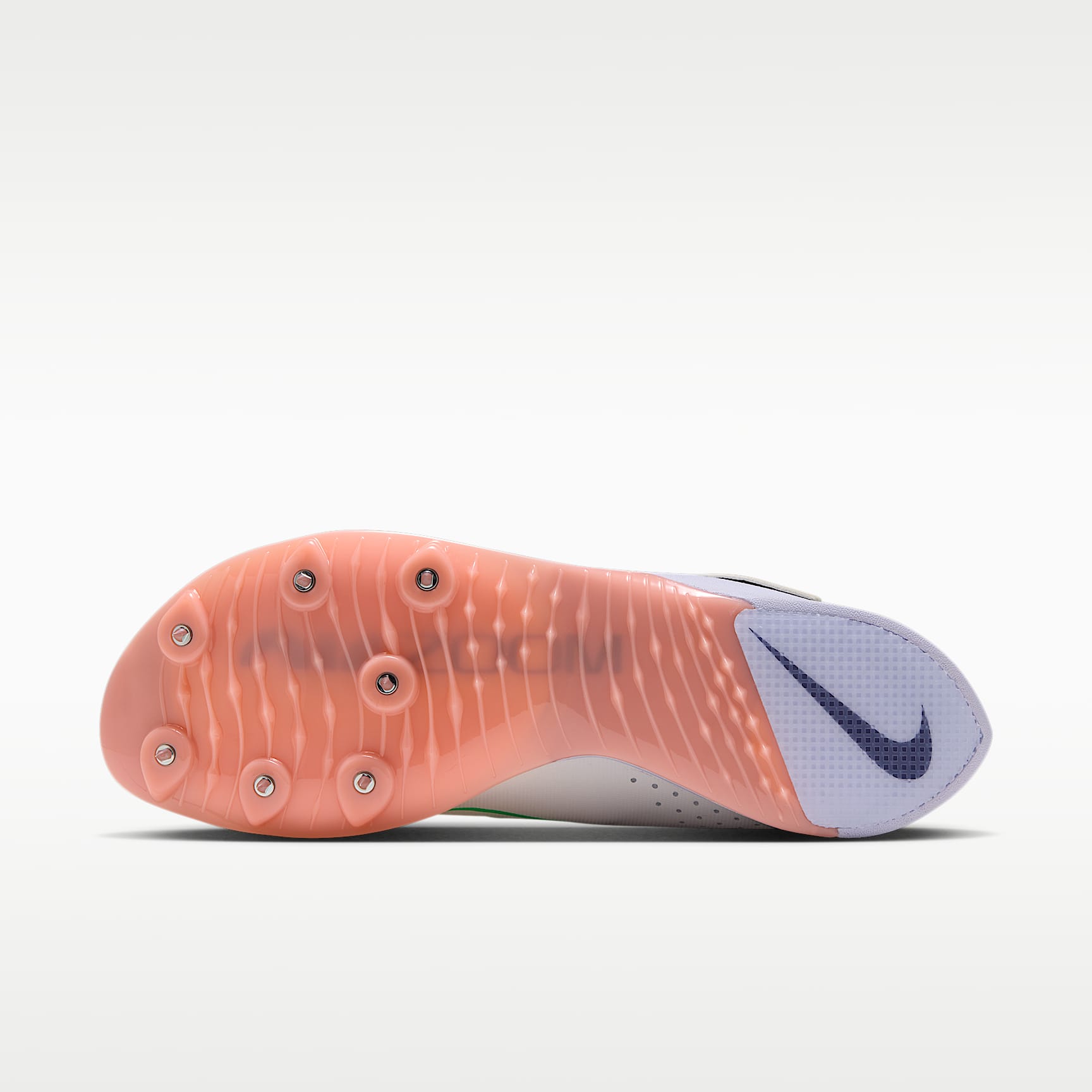Nike Long Jump Elite Sprung-Spike für Leichtathletik – Summit White/Palest Purple/Jade Ice/Electro Green