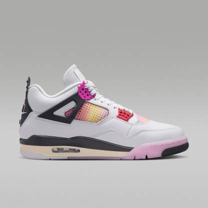 Air Jordan 4 Retro "Comic" Schuh (Herren) – Off White/Anthracite/Fire Pink