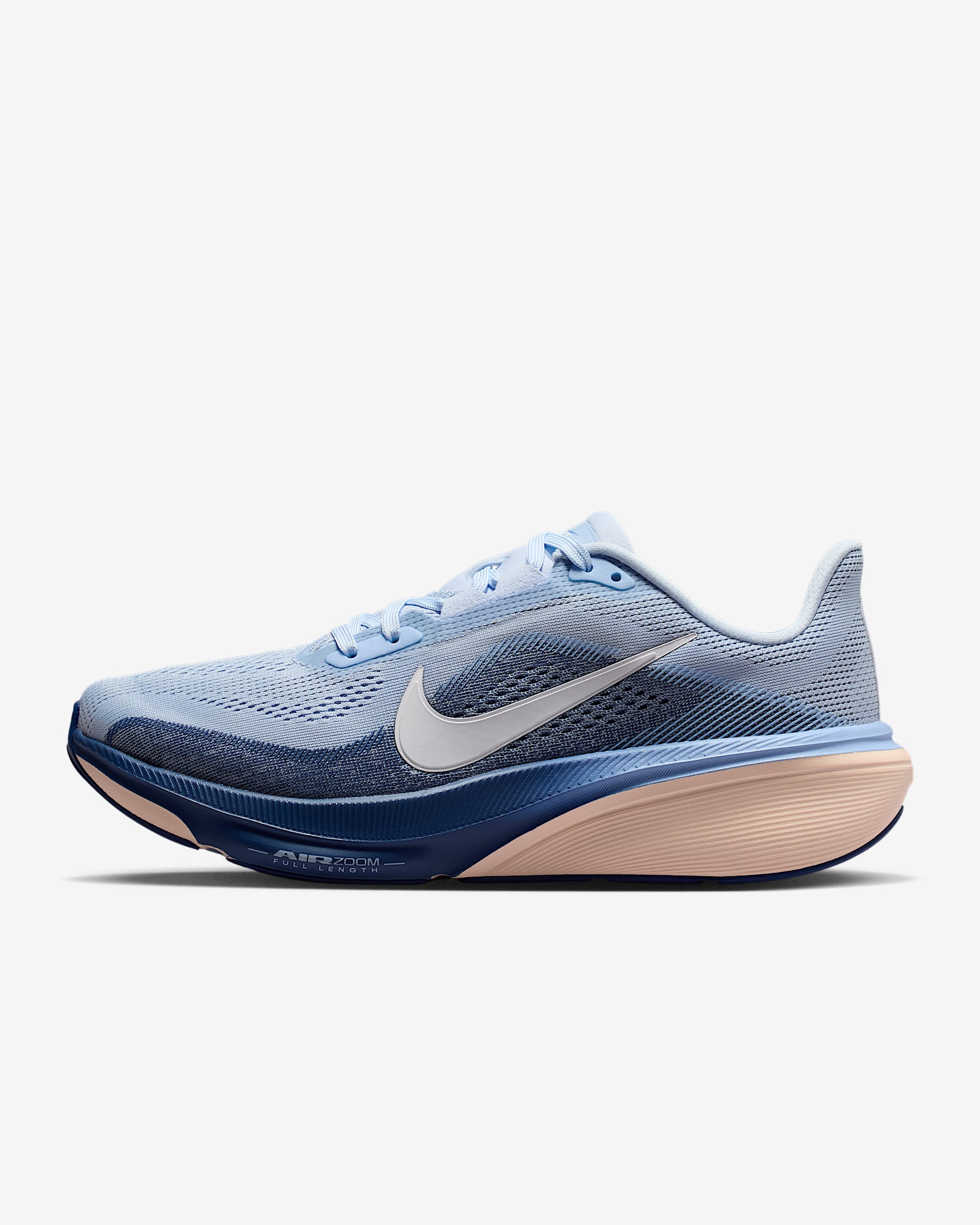 Nike Pegasus 42 Straßenlaufschuh (Damen) – Hydrogen Blue/Mystic Navy/Aluminum/Weiß