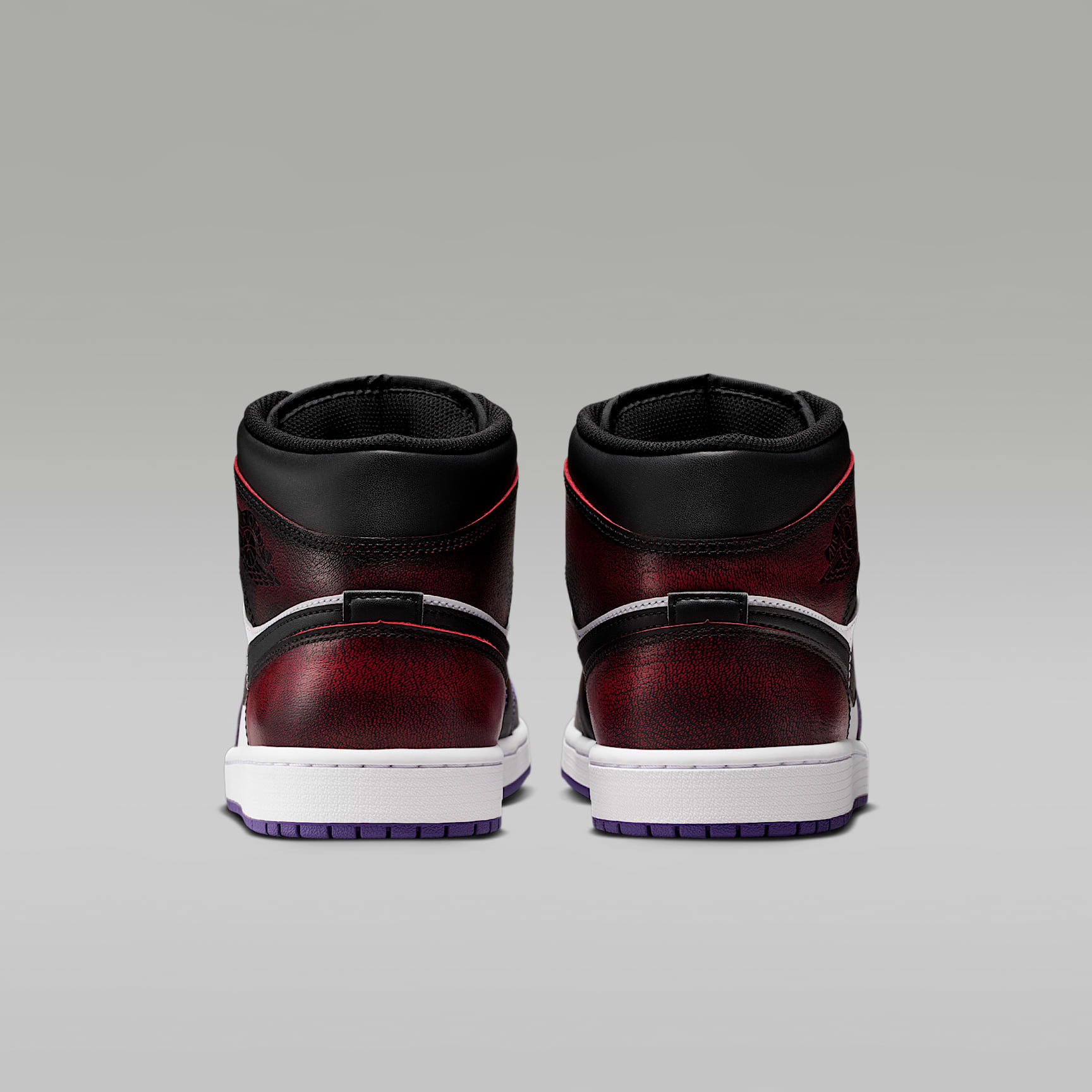 Air Jordan 1 Mid SE Schuh (Herren) – True Red/Weiß/Court Purple/Schwarz