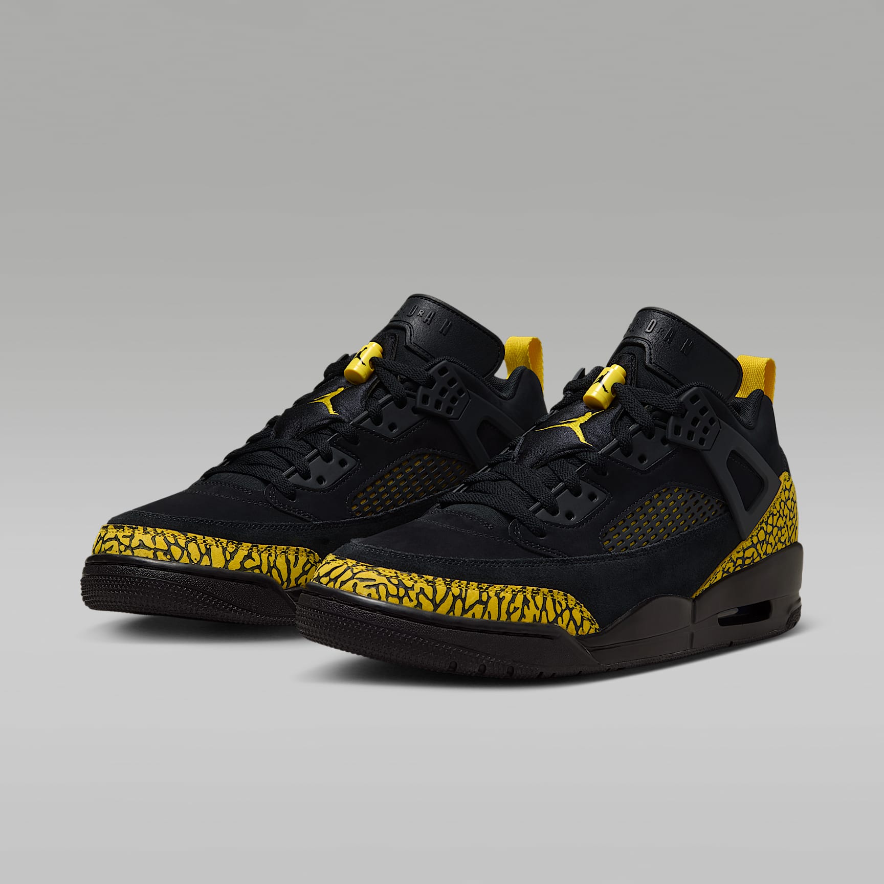 Jordan Spizike Low Schuh (Herren) – Schwarz/Speed Yellow/Speed Yellow/Schwarz