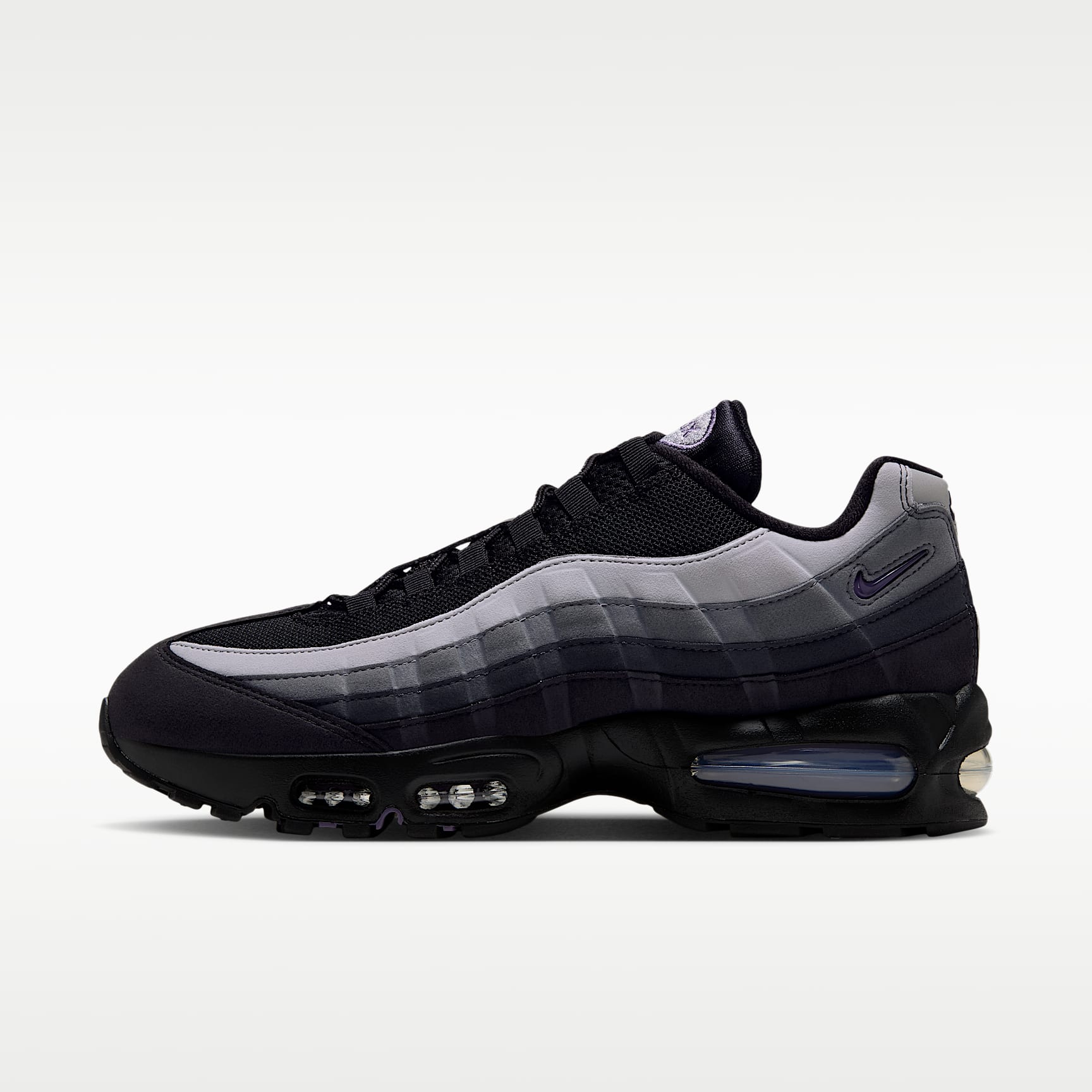Nike Air Max 95 Big Bubble Premium Herrenschuh – Schwarz/Dark Smoke Grey/Smoke Grey/Canyon Purple