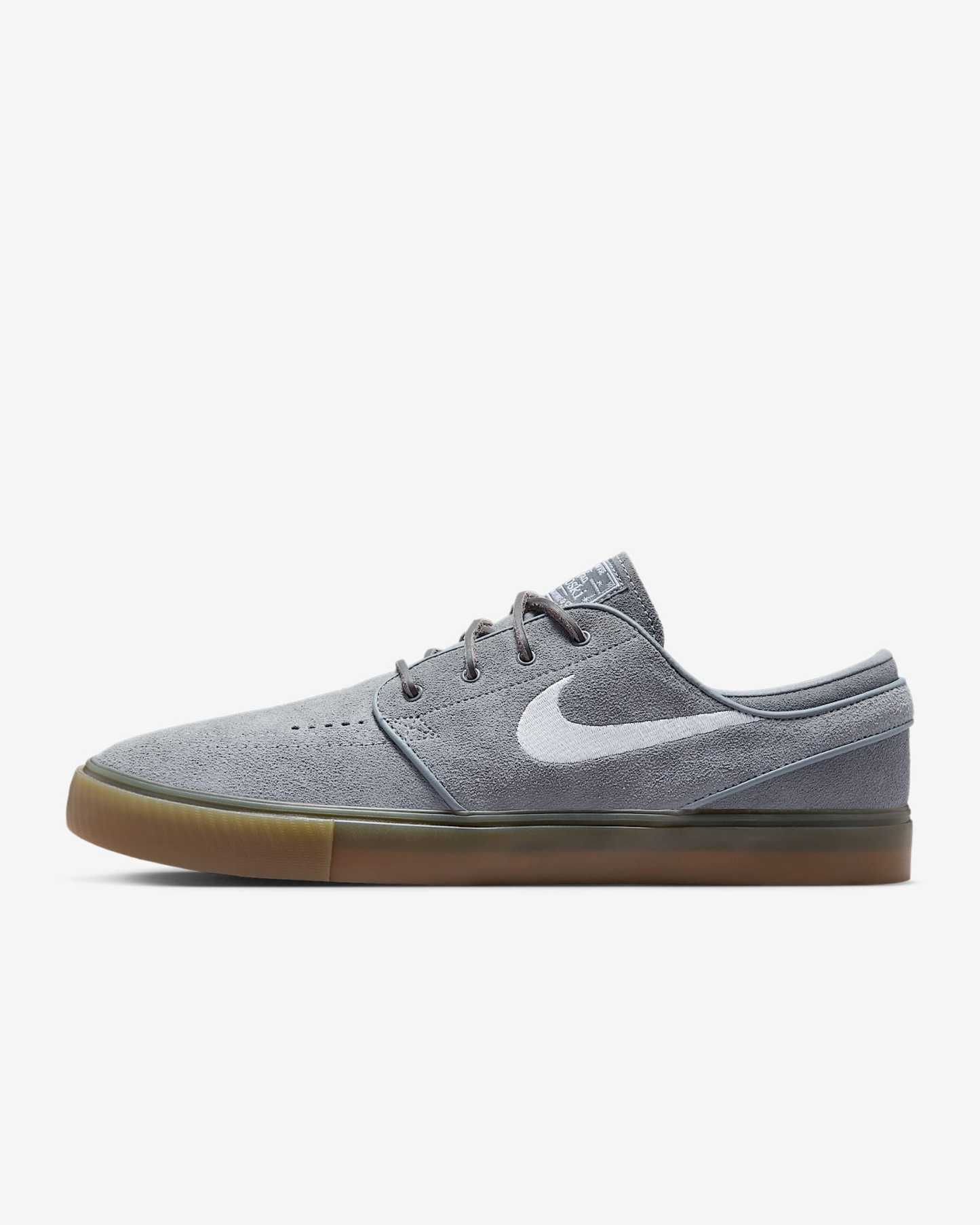 Nike SB Zoom Janoski OG+ Skateschuh – Cool Grey/Cool Grey/Gum Light Brown/Weiß