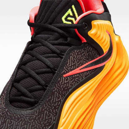 Giannis Freak 7 "Light Aqua" Basketballschuh – Schwarz/Laser Orange/Volt/Bright Crimson