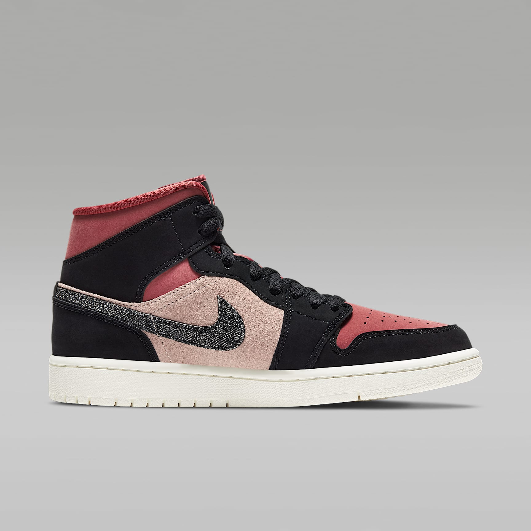 Air Jordan 1 Mid Schuh (Damen) – Particle Beige/Canyon Rust/Sail/Schwarz
