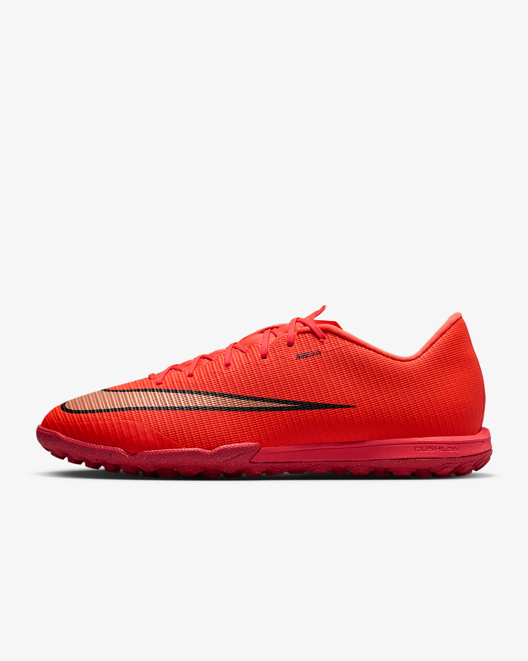 Nike Mercurial Vapor 17 Academy Low-Top-Fußballschuh für Turf – Bright Crimson/Blur