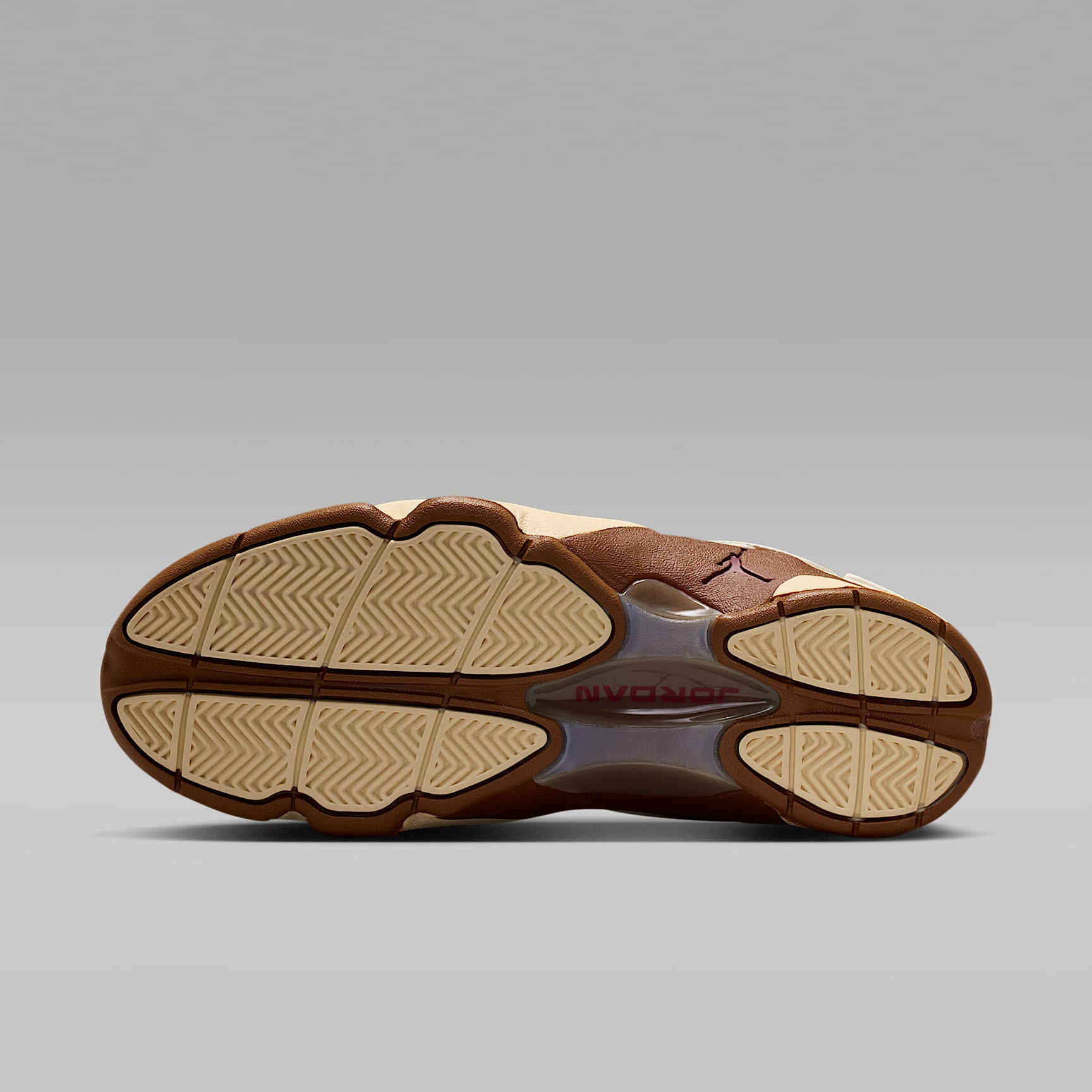Air Jordan OG Damenschuh – Pale Ivory/Light British Tan/Muslin/Track Red