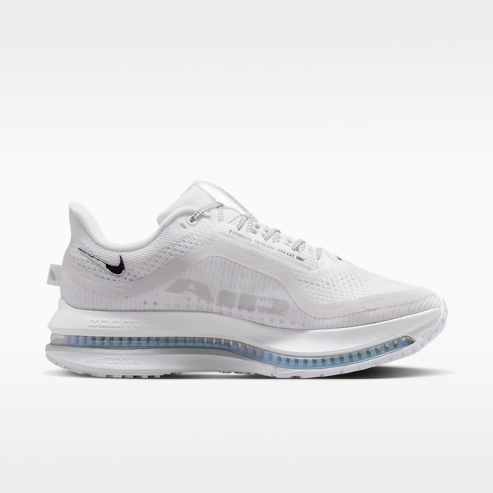 Nike Pegasus Premium Straßenlaufschuh (Damen) – Weiß/Metallic Silver/Metallic Silver
