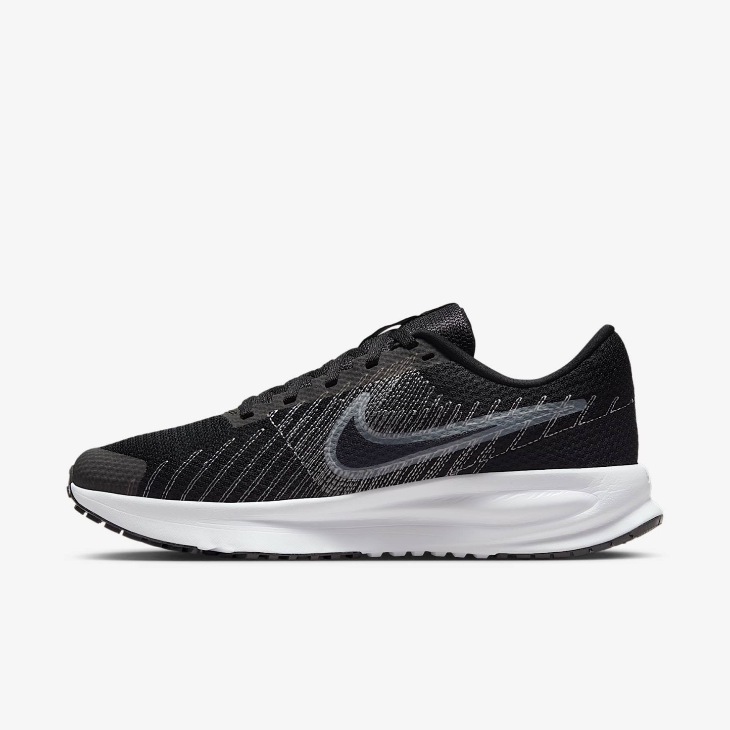 Nike Run Defy Straßenlaufschuh (Damen) – Schwarz/Wolf Grey/Weiß