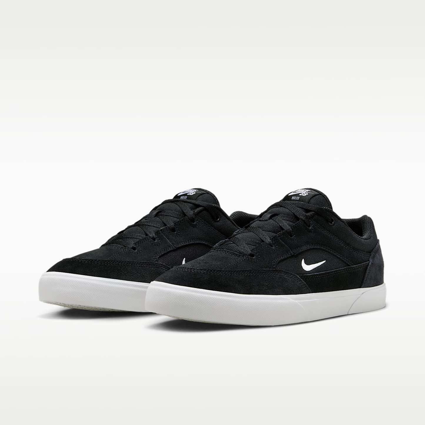 Nike SB Malor Skateboardschuh – Schwarz/Schwarz/Weiß/Weiß