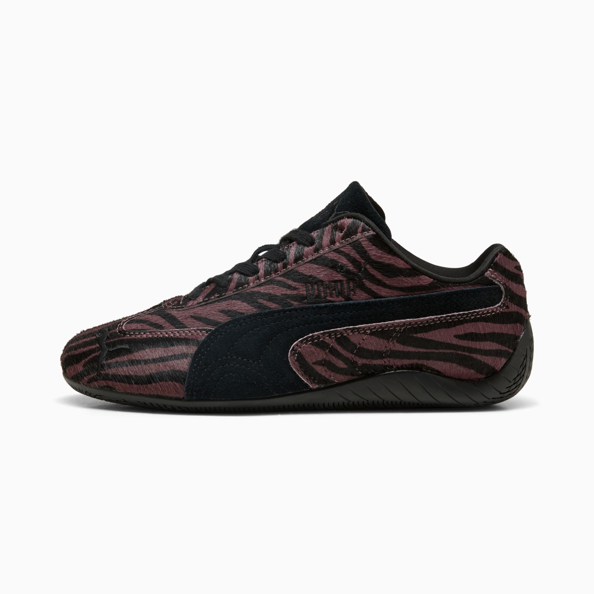 Speedcat Tiger-Print Sneakers Damen - Rich Cocoa-PUMA Black