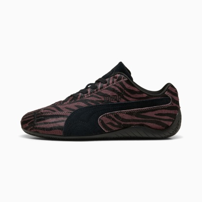 Speedcat Tiger-Print Sneakers Damen - Rich Cocoa-PUMA Black